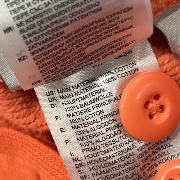 Adidas Shmoofoil Shorts Mens Small Coral Orange Heavyweight Ghost Pockets - Picture 4 of 6
